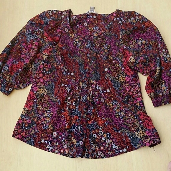 White Stag Button Down Blouse - Picture 1 of 5